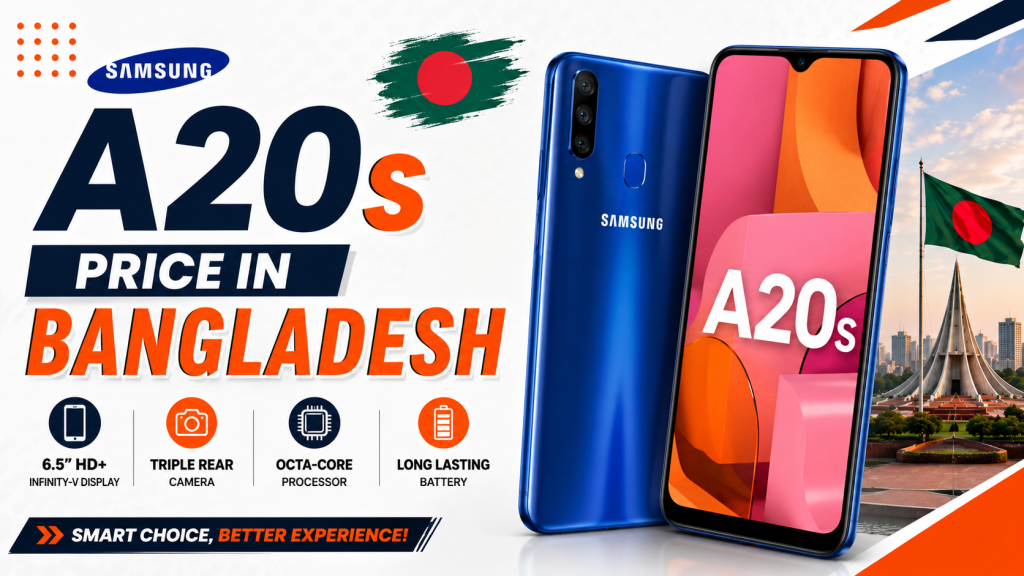 Samsung Galaxy A20s Price in Bangladesh (2026) – Full Specifications, Features & Review